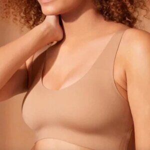 Knix LuxeLift Pullover Seamless Tan Nude Bra Small 32A 32B 32C 32D